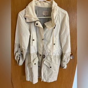 LOFT White & Cream Utility Jacket